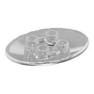 Деталь LEGO Disc Oval 4 x 6, Прозрачный бесцветный