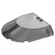 Деталь LEGO Windscreen 8 x 8 x 1 1/3 with Black Canopy print, Прозрачный черный