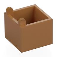Деталь LEGO Container Box 2 x 2 x 1 1/3 with Hinge, Средне-темный телесный