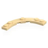 Деталь LEGO Plate Round Corner 5 x 5 with 4 x 4 Round Cutout, Песочный