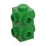 Деталь LEGO Brick Special 1 x 1 x 1 2/3 with 6 Studs on 3 Sides, Ярко-зеленый