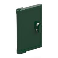 Деталь LEGO Door for Window Frame 1 x 4 x 3, Semicircular Handle Holes on Back, Темно-зеленый