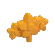 Деталь LEGO Headwear Accessory Flowers with Small Pin, Ярко-светло-оранжевый