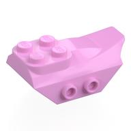 Деталь LEGO Brick Special 2 x 5 with Slope, Studs on Side, Ярко-розовый