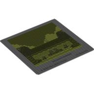 Деталь LEGO Plastic Sheet with Lenticular Image with Gameboy Screen, The Legend of Zelda: Link’s Awakening print, Прозрачный бесцветный