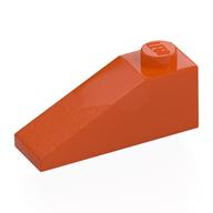 Деталь LEGO Скос 33° 3 x 1, Красно-оранжевый