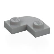 Деталь LEGO Пластина круглая угловая 2 x 2, с вырезом 1 x 1, Светлый сине-серый