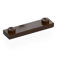 Деталь LEGO Пластина специальная 1 x 4, с 2 штырьками, с новой изнанкой, Темно-коричневый