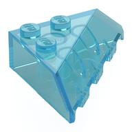 Деталь LEGO Brick Sloped 4 x 4 Corner, Прозрачный светло-голубой