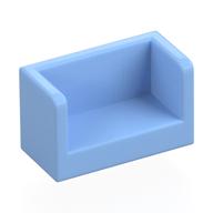 Деталь LEGO Panel 1 x 2 x 1 with Rounded Corners and 2 Sides, Ярко-светло-голубой