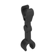 Деталь LEGO Arm - Mechanical Straight [2 Clips at 90°], Жемчужный титановый