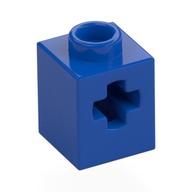 Деталь LEGO Кирпичик Technic 1 x 1, с осевым отверстием, Голубой