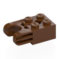 Деталь LEGO Technic Brick Special 2 x 2 with Ball Receptacle Wide and Axle Hole, No Arm Holes, Красно-коричневый