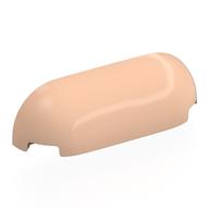 Деталь LEGO Brick Curved 1 x 4 x 1, Curved Sides, Светлый телесный