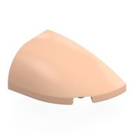 Деталь LEGO Slope Curved 3 x 2 Beveled with Stud Notch Right, Светлый телесный