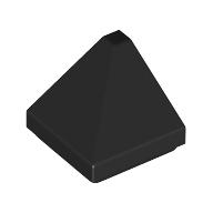 Деталь LEGO Brick Sloped 30° 1 x 1 x 2/3 Double Corner, Черный