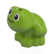 Деталь LEGO Animal, Frog Sitting with Black Eyes print, Лайм