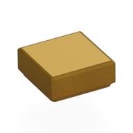 Деталь LEGO Tile 1 x 1 with Gold Surface print, Жемчужно-золотой
