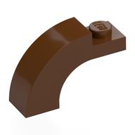 Деталь LEGO Кирпичик-арка изогнутая верхняя 1 x 3 x 1 2/3, Красно-коричневый