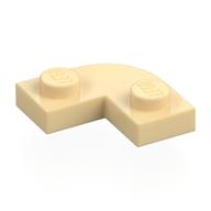 Деталь LEGO Пластина круглая угловая 2 x 2, с вырезом 1 x 1, Песочный