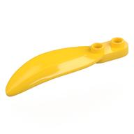 Деталь LEGO Plant, Leaf 2 x 6 x 1 with 2 Studs, Желтый