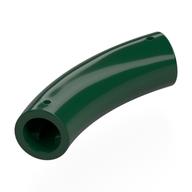 Деталь LEGO Brick Round 1 x 1 D. Tube with 45° Elbow and Axle Holes (Crossholes) at Each End, Темно-зеленый