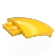Деталь LEGO Лобовое стекло изогнутое 4 x 5, Желтый