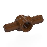 Деталь LEGO BEAM, 1 MODULE W/ 2 CROSS AXLE, 180 DEG., Красно-коричневый