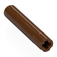 Деталь LEGO Technic Axle Connector 5L with One Side Frictionless, Красно-коричневый