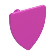 Деталь LEGO Minifig Shield - Triangular, Темно-розовый