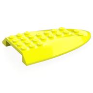 Деталь LEGO Aircraft Fuselage Curved Aft Section 6 x 10 Top, Насыщенный желтый