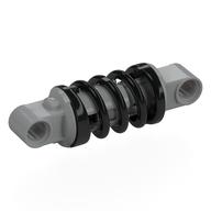 Деталь LEGO Technic Shock Absorber 6L with Black Spring, Светлый сине-серый