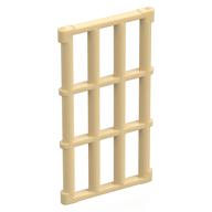 Деталь LEGO Дверь решётчатая 1 x 4 x 9, Песочный