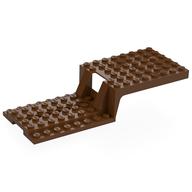 Деталь LEGO Vehicle Base, Trailer Half 6 x 16 x 2 2/3, Красно-коричневый