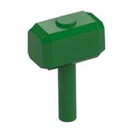 Деталь LEGO Minifig Sledge Hammer, Зеленый