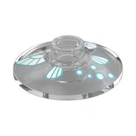 Dish 2 x 2 with Light Blue Wings, Sparks print
