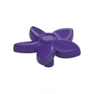 Деталь LEGO Friends Hair Decoration, Flower with Pointed Petals and Pin, Темно-фиолетовый