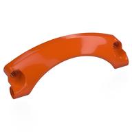 Деталь LEGO Technic Panel Car Mudguard Arched 9 x 2 x 3, Arched Top #42, Красно-оранжевый