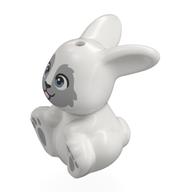 Деталь LEGO Animal, Bunny, Sitting with Light Bluish Grey Face, Eyes, Paws print, Белый