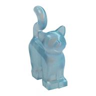 Деталь LEGO Cat Standing New Style, Прозрачный голубой опаловый