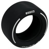 Деталь LEGO Tyre 81.6 x 44 Slick with White 'PIRELLI', 'P ZERO' print, Черный
