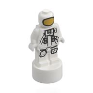 Деталь LEGO Minifig Trophy Statuette with Astronaut print, Белый