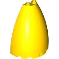 Деталь LEGO WALL ELEMENT CONE 3X6X6, Желтый