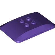 Деталь LEGO Wedge 6 x 4 x 2/3 Quad Curved, Темно-фиолетовый