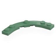 Деталь LEGO Plate Round Corner 5 x 5 with 4 x 4 Round Cutout, Песочно-зеленый