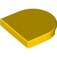 Деталь LEGO Плитка круглая полукруглая 2 x 2, Желтый