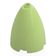 Деталь LEGO Cone 3 x 3 x 3 (Elliptic Paraboloid) with Internal Axle Hole, Желто-зеленый