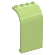 Деталь LEGO Панель изогнутая верхняя 3 x 4 x 6, Желто-зеленый