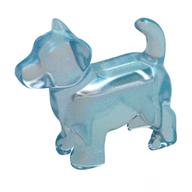 Деталь LEGO Animal, Dog Pup with Tail, Прозрачный голубой опаловый