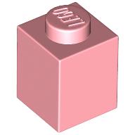 Деталь LEGO Кирпичик 1 x 1, Теплый розовый